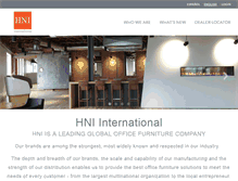 Tablet Screenshot of hniinternational.com